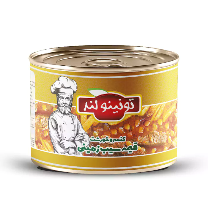 کنسرو خورشت قیمه سیب زمینی کنسرو خورشت قیمه سیب زمینی